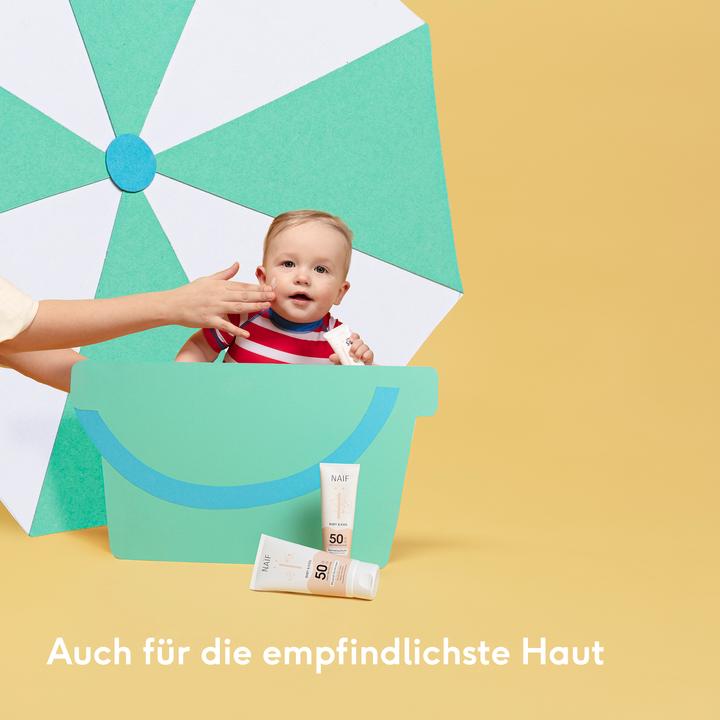 Image du produit Naïf Baby & Kids Suncream SPF50 crème (Crème solaire, SPF 50, 30 ml, 1 g)