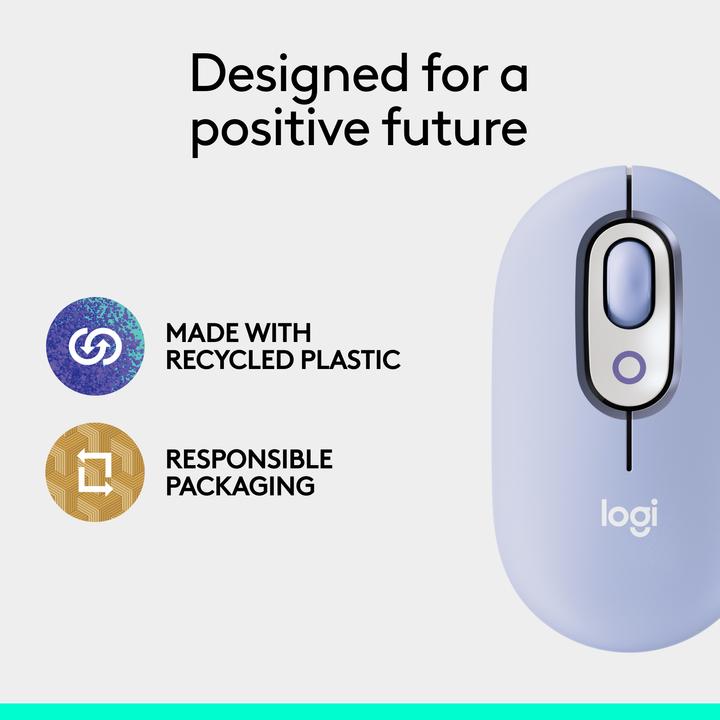 Actual product image Logitech POP Mouse with personalisable emoji (Wireless)