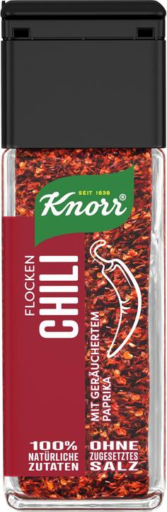 Image du produit Knorr 100% naturel Flocons chili, épice à saupoudrer avec chili & paprika, assaisonner sans sel ni sucre (34 g)