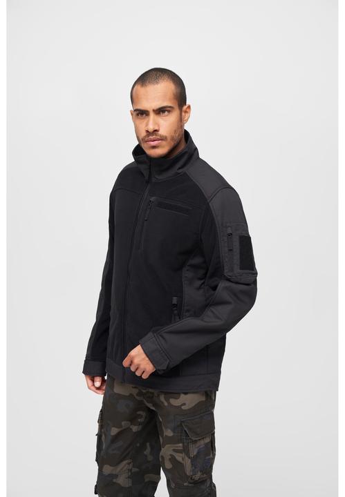 Produktbild Brandit Fleece Ripstop Outdoorjacke Grösse L Farbe Schwarz (L)