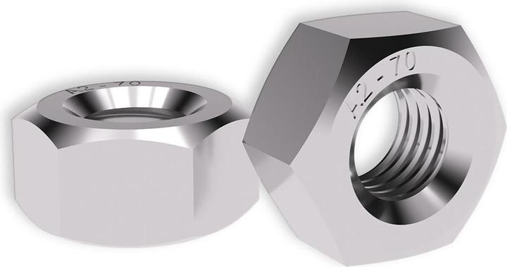 Actual product image Offgridtec Stainless steel nuts M6 - DIN 934/ISO 4032 A2 V2A - 25 pieces (M4, M8, M10, M5, M6)