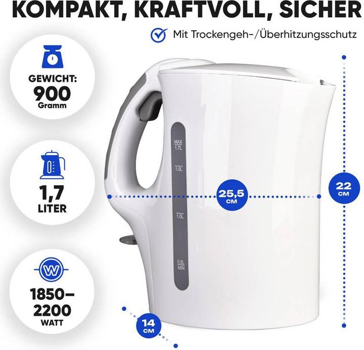 Produktbild Bomann Clatronic Wasserkocher weiss WK3819 (1.70 l)