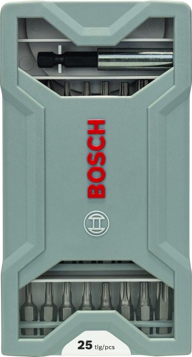 Image du produit Bosch Professional Zubehör Jeu d'embouts de vissage, 25 pièces (Six pans creux TX M20, Six pans creux TX M27, Six pans creux TX M30, Six pans creux TX M10, Six pans creux TX M15, Six pans creux TX M25, Six pans creux TX M40, Croix Phillips PH M1, Croix Phillips PH M2, Croix Pozidriv PZ M1, Croix Pozidriv PZ M2, Croix Phillips PH M3, Croix Pozidriv PZ M3)