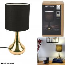 Home Deco Factory lampe touch dore schwarz