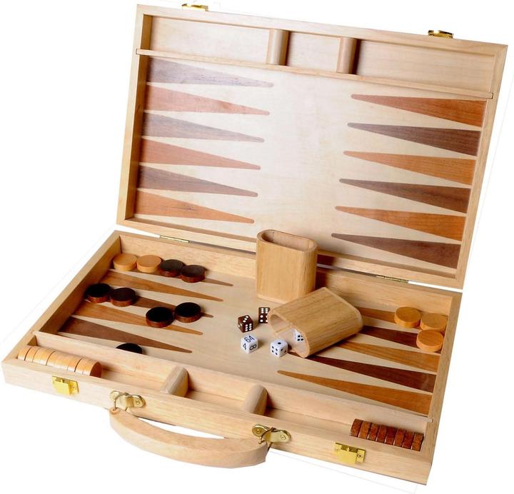 Actual product image Longfield Games Backgammon 15 Wood inlaid (German)