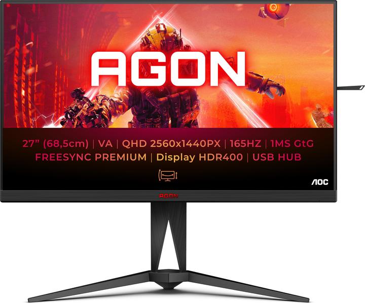 Actual product image AOC AG275QXN (2560 x 1440 pixels, 27")