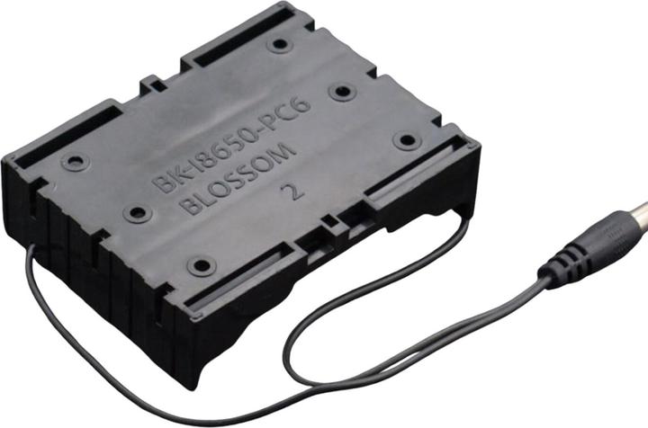 Actual product image DFRobot 3x18650 battery holder with 5.5mm DC Jack