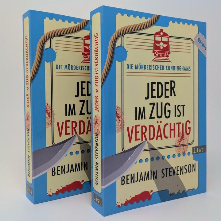 Produktbild Die mörderischen Cunninghams. Jeder im Zug ist verdächtig (Die mörderischen Cunninghams 2) (Deutsch, Stevenson, Benjamin, 2025)
