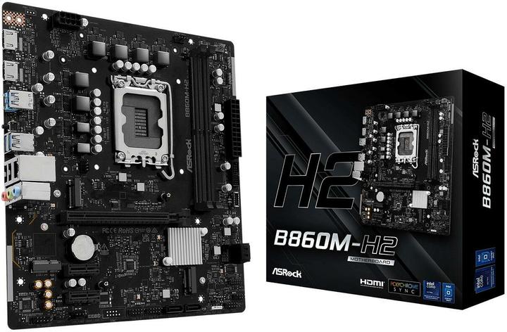 AsRock MB Intel 1851 B860M-H2 (LGA 1851, Intel B860, mATX)