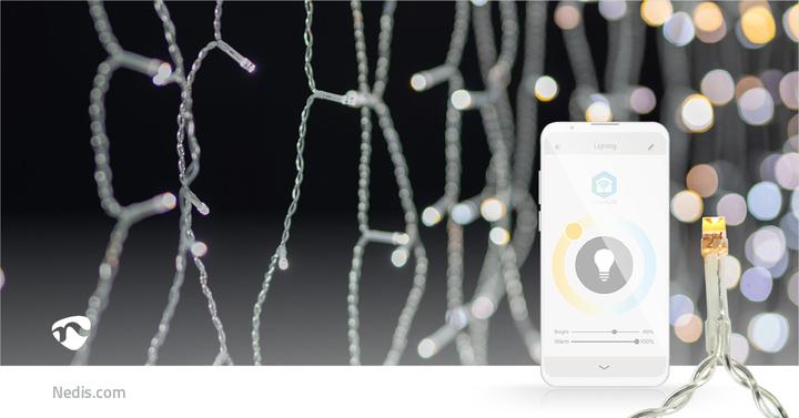 Immagine prodotto Nedis SmartLife LED decorativo | Wi-Fi | Bianco caldo o freddo | 240 LED | 5,00 m | Android™ / IOS (0.21 m)