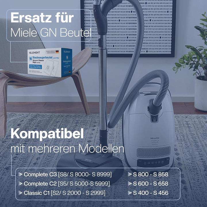 Actual product image 1Element Staubsaugerbeutel-Set (16 x)