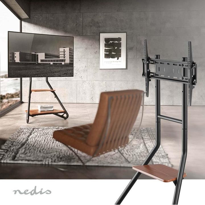 Image du produit Nedis Support TV au sol | 37 - 75 " | poids maximum supporté par l'écran : 40 kg | Design Bauhaus | (75", 40 kg)
