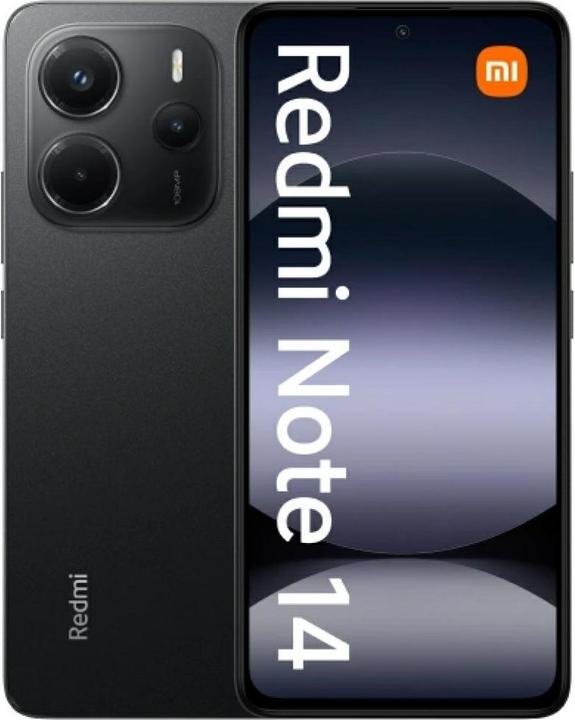 Produktbild Xiaomi Redmi Note 14 (128 GB, Midnight Black, 6.67", Hybrid Dual SIM, 108 Mpx, 4G)