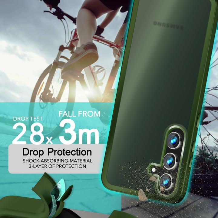 Immagine prodotto Nalia Copertura ibrida semitrasparente con cornice protettiva (Samsung Galaxy S24+)