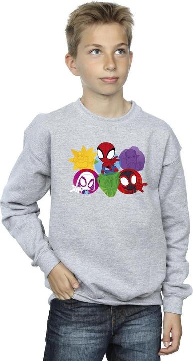 Actual product image Boys Spidey And His Amazing Friends Faces Sweatshirt (152, 158)