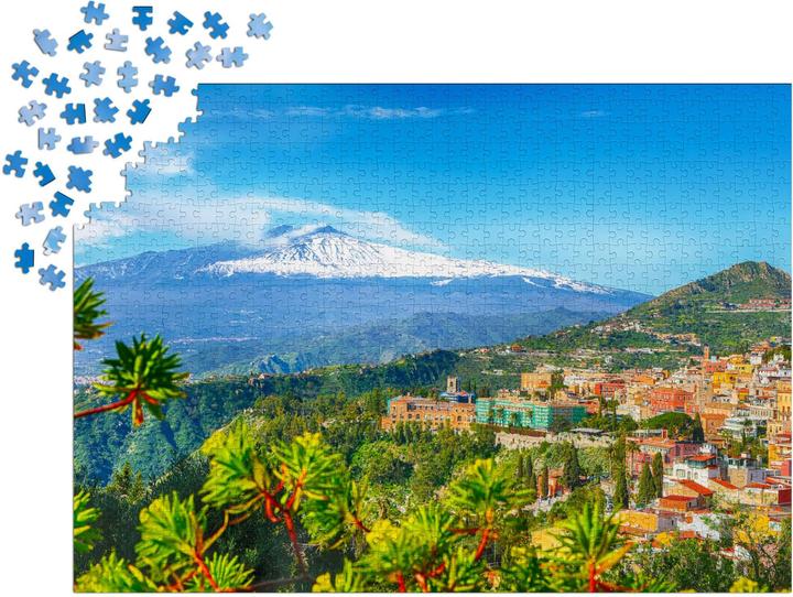 Immagine prodotto Enjoy Puzzle ENJOY-2087 - Vulcano Etna e Taormina, Sicilia, Puzzle, 1000 pezzi (1000 pezzi)
