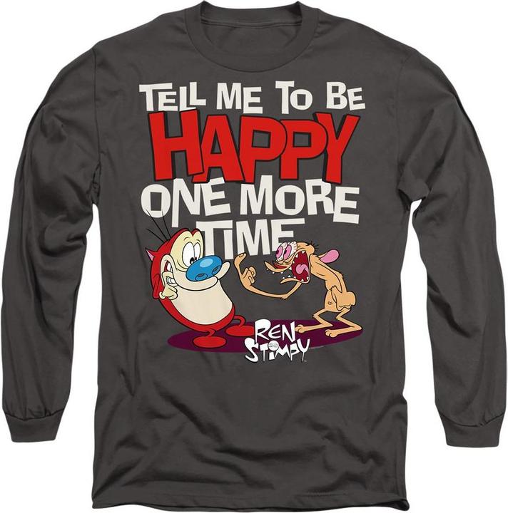 Ren & Stimpy Tell Me To Be Happy TShirt (L)