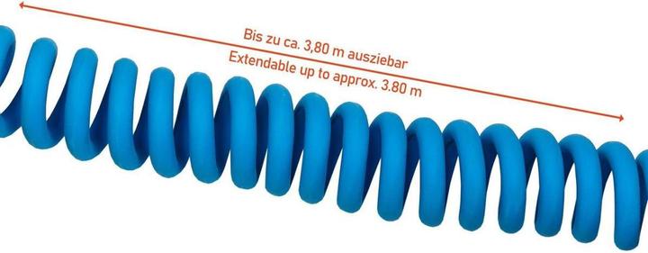 Kabelmeister Cavo di ricarica a spirale per auto elettriche, da spina a presa di tipo 2, 32 A, 5 m, blu (Tipo 2, 22 kW, 32 A, 5 m)