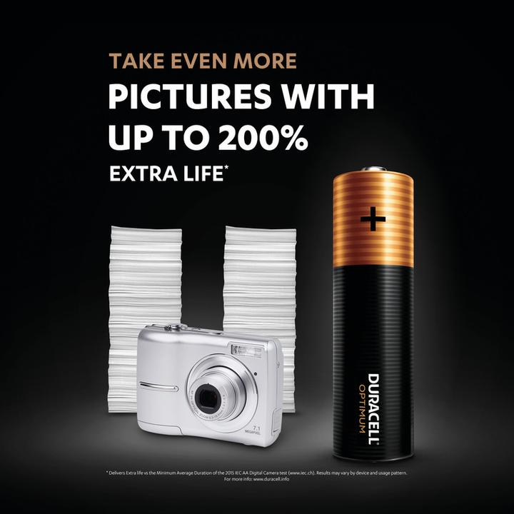 Actual product image Duracell Optimum 4-pack AAA batteries (4 pcs., AAA)