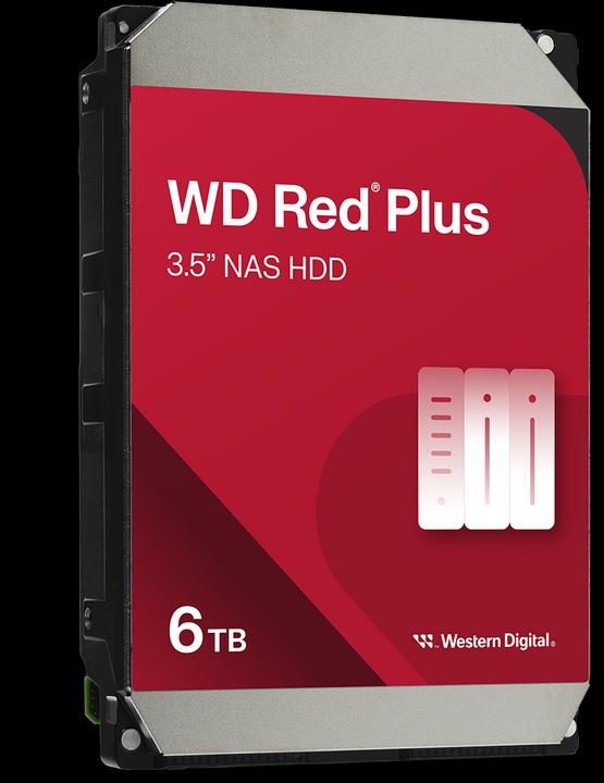 Actual product image WD Red Plus (6 TB, 3.5", CMR)