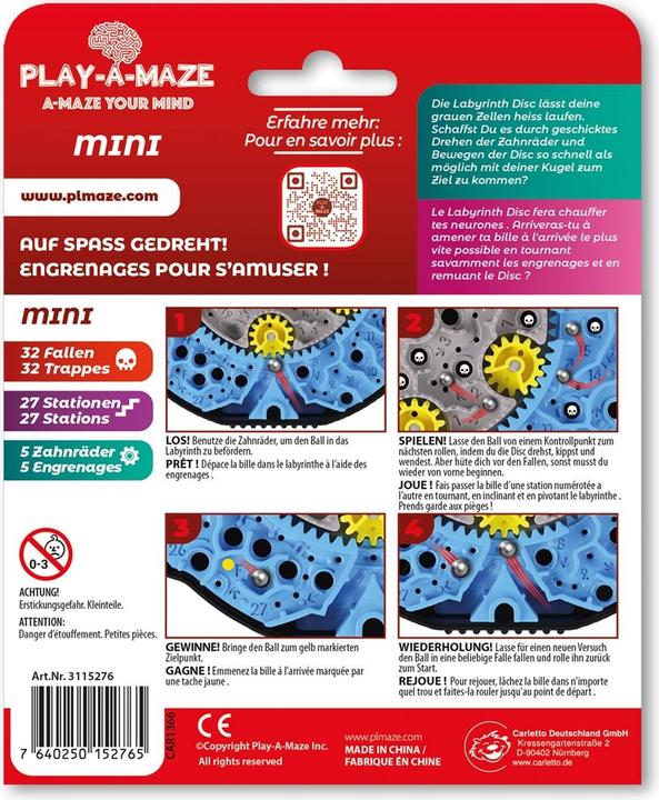 Image du produit Carletto Labyrinthe Travel Disc MINI (Allemand, Français)