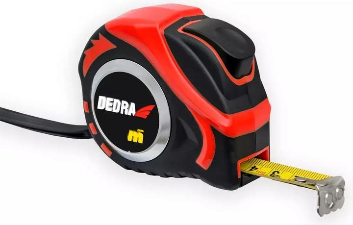 Actual product image Dedra rubber measuring tape with automatic lock, 19 mm x 5 m (M591P) (M)