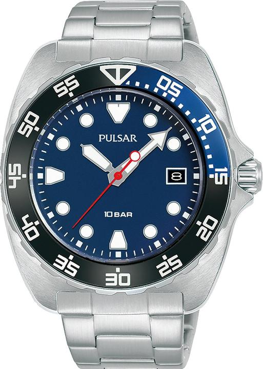 Actual product image Pulsar PS9673X1 Sport Men 45mm 10ATM (Analogue wristwatch, 44 mm)