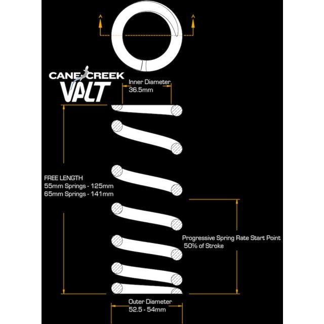 Produktbild Cane Creek Valt Lightweight Progressive Spring (450 mm, 45 mm)