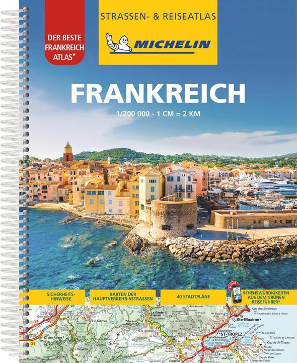 Actual product image Michelin Atlas France (DIN A4) spiral binding