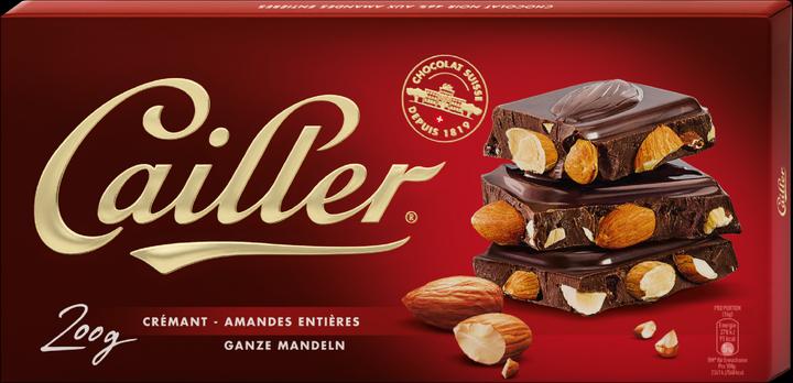 Cailler Tafel Dunkle Schokolade mit Mandeln (200 g)