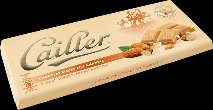 Produktbild Cailler Tafelschokolade Blond mit Mandeln (100 g)