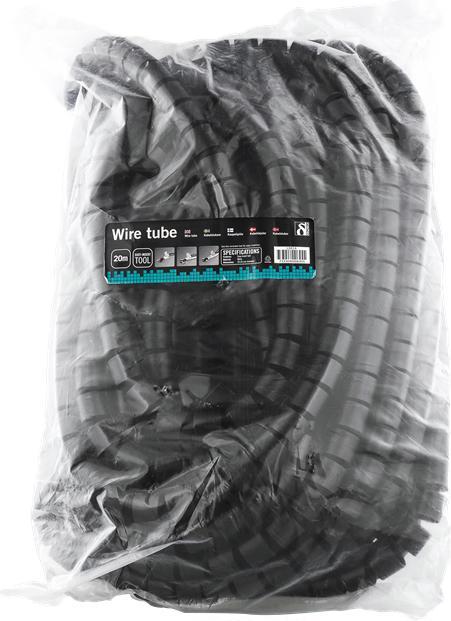 Image du produit Deltaco LDR14 Organisateur de câbles Desk Cable flex tube Noir 1 pc(s) (Trou de câble, 2000 cm)