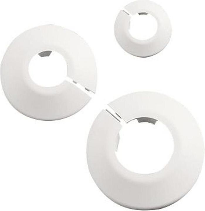 Actual product image Franz Haas HAAS flap rosette 62x22mm, white, PP, for radiators