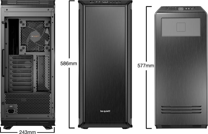 Actual product image be quiet! Dark Base Pro 900 rev.2 (ATX, mATX, Mini-ITX, E-ATX, XL-ATX)