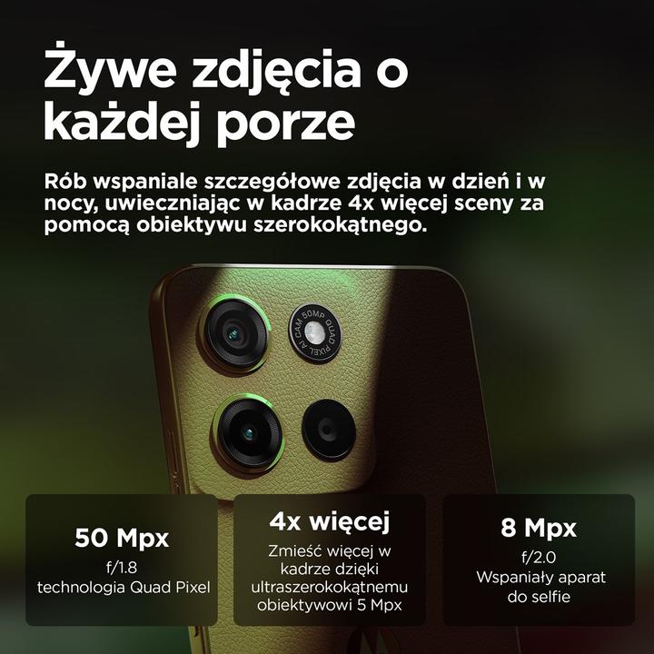 Actual product image Motorola Moto G15 Power (256 GB, Green, 6.72", Dual SIM, 50 Mpx, 4G)