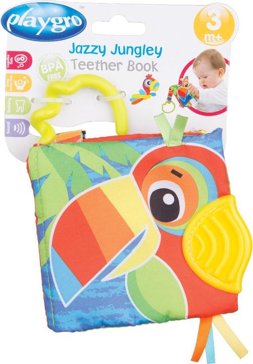 Produktbild Playgro Teether Book Jazzy Jungle, 0183858