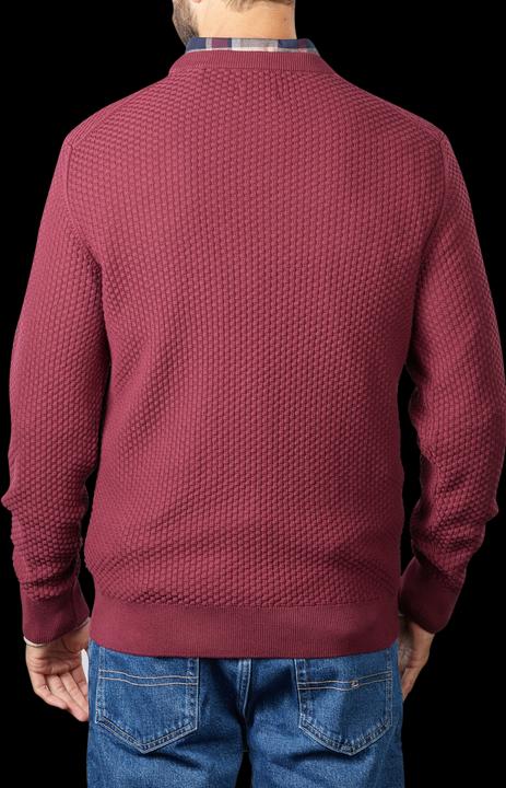 Actual product image GANT Cotton Texture Pullover Crew Neck Red Shadow (3XL)