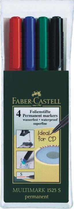 Actual product image Faber-Castell Overhead pen Multimark Permanent (Multicoloured, 0.40 mm, 4 x)