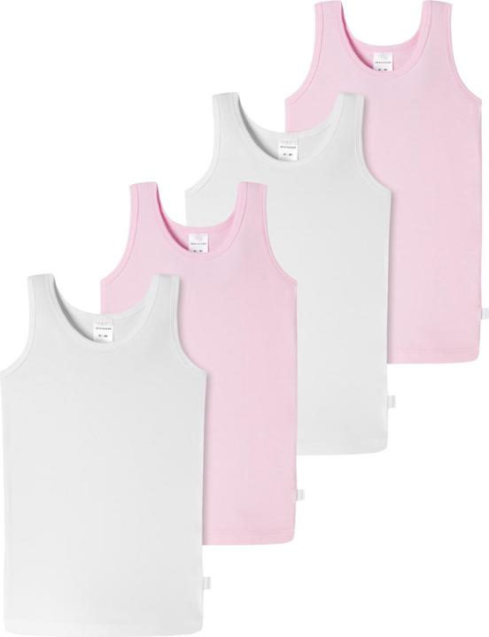 Produktbild Schiesser 4er Pack Kids Girls 95/5 Organic Cotton Unterhemd (128)