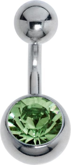 Actual product image Bijouteria Bellypiercing (Stainless steel, Zirconia)