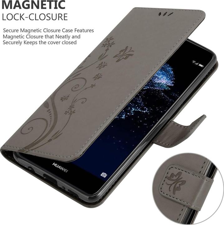 Productafbeelding Cadorabo Bloemen Boekomslag (Huawei P10 Lite)