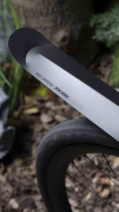 Actual product image Ass Savers Win Wing 2 Gravel Stealth (Rear mudguard)