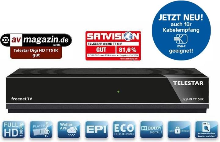 Immagine prodotto Telestar -DIGITAL digiHD TT 5 IR (DVB-T2)