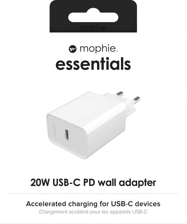 Actual product image Zagg mophie Essentials USB-C-20W Charger PD (20 W)