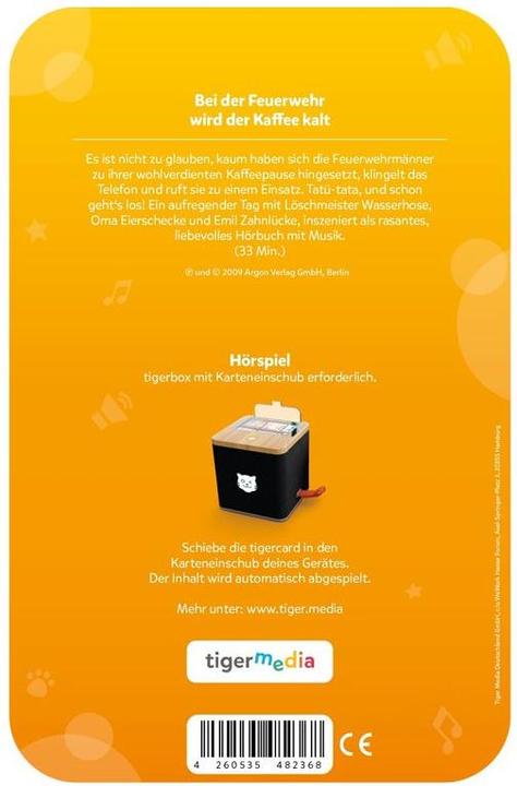 Image du produit Tigermedia A la caserne des pompiers, le café se refroidit (Allemand)