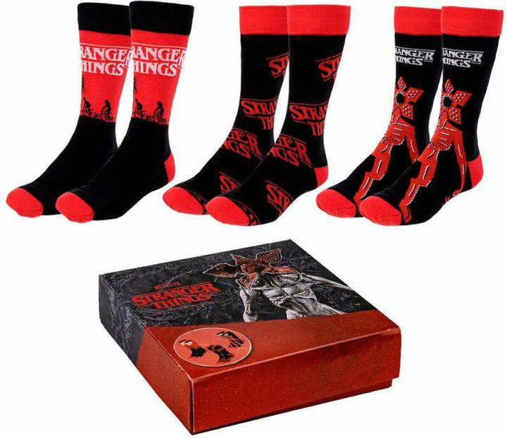 Produktbild Cerda STRANGER THINGS - Pack de 3 Paires de Chaussettes (Taille 35-41) (3er Pack, 35 - 41)