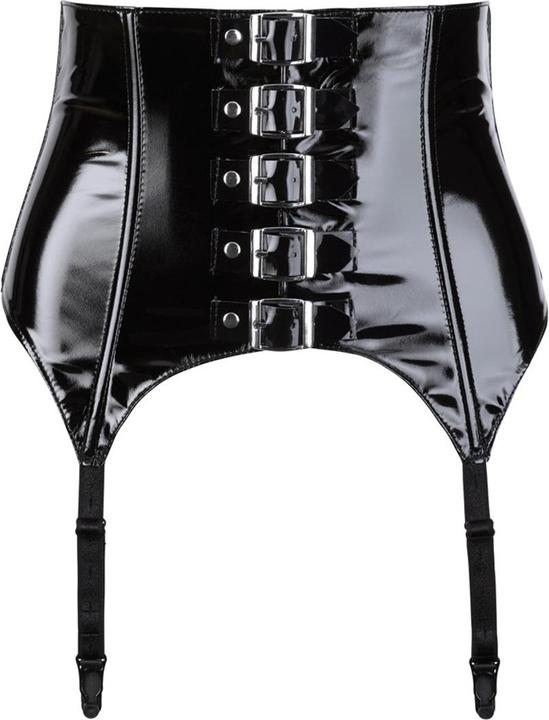 Actual product image Black Level Vinyl Suspender Belt S (S)