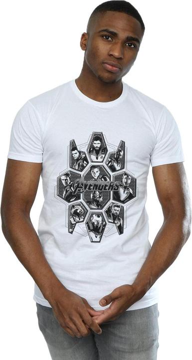 Actual product image Mens Avengers Endgame Hero Shapes T-Shirt (XXL)