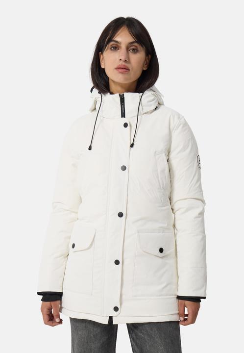 Cash-Mere Daunenparka Mantel mit Kapuze und Kaschmirfutter