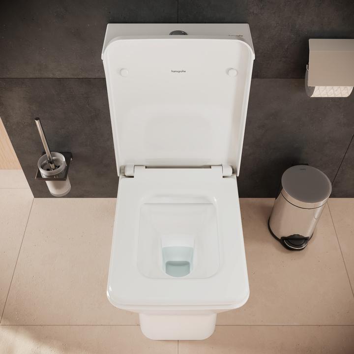 Produktbild hansgrohe EluPura Original Q Stand-WC Set, 365x640mm, AquaChannel Flush, inkl. Spülkasten und WC-Si